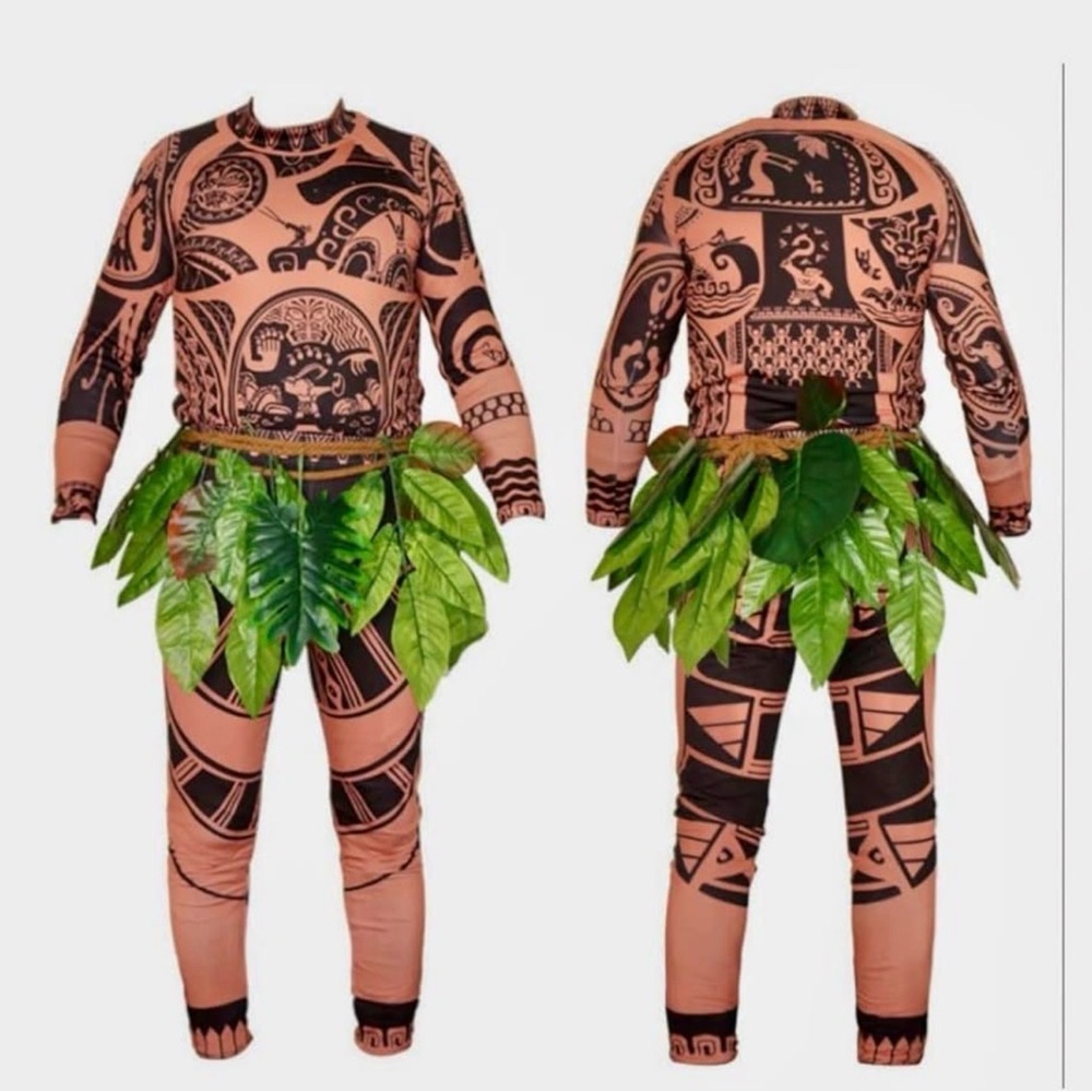 New! Men Maui Tattoo Cosplay Costume Maui Costume